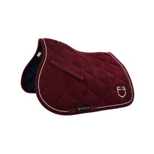 Jumping saddle pad in cotton with trimmings with logo