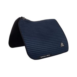 Sublime striped dressage saddle pad in suede