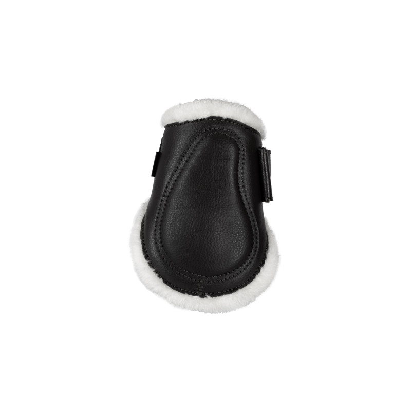 Jumping fetlock boots faux sheepskin & hook-and-loop closure BK 4