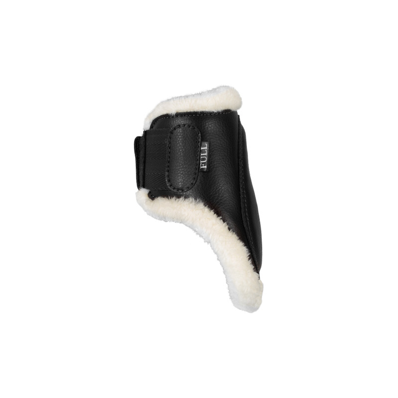Jumping fetlock boots faux sheepskin & hook-and-loop closure BK 5