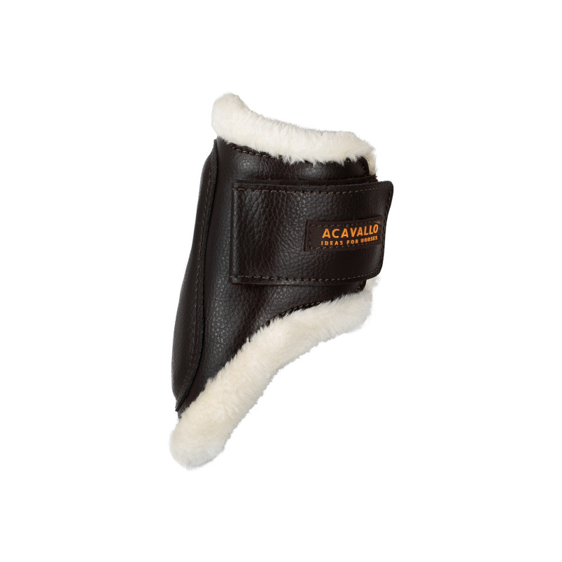 Jumping fetlock boots faux sheepskin & hook-and-loop closure BN 2