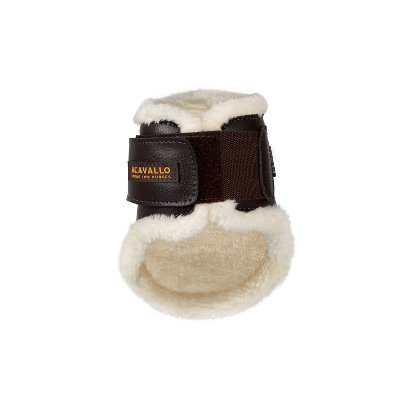 Jumping fetlock boots faux sheepskin & hook-and-loop closure BN 3