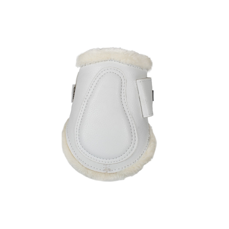 Jumping fetlock boots faux sheepskin & hook-and-loop closure WH 3