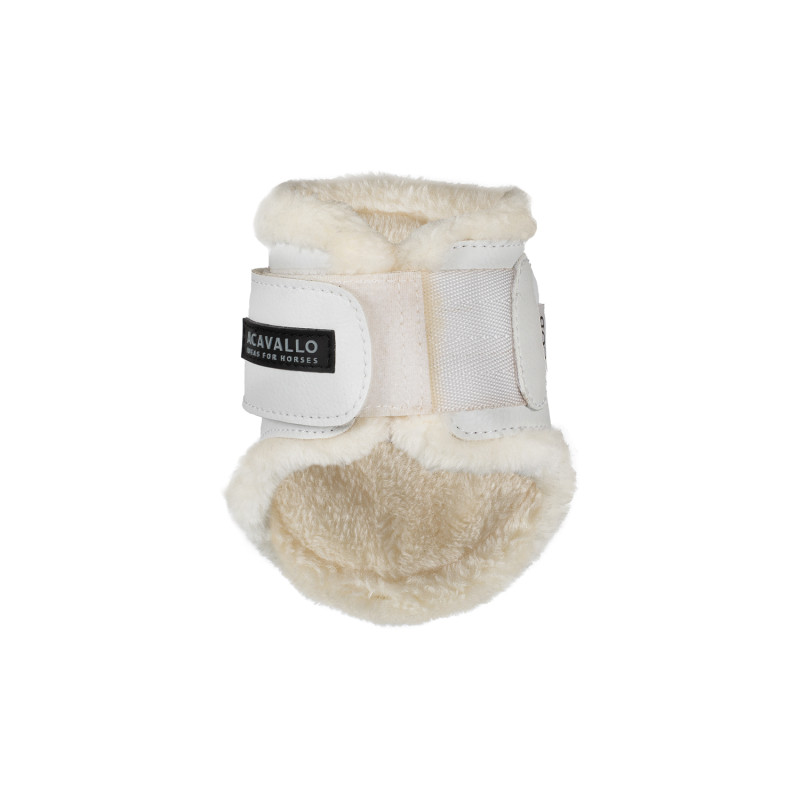 Jumping fetlock boots faux sheepskin & hook-and-loop closure WH 4