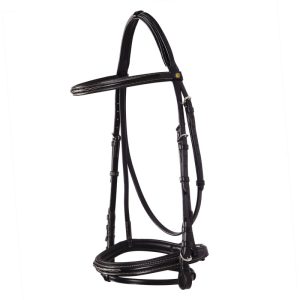 Leather English bridle with embroideries NEW