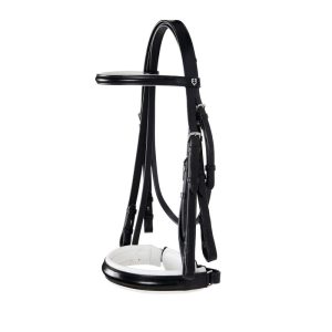 Dressage smooth leather bridle