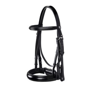 Leather dressage bridle