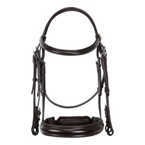 Leather dressage bridle without reins