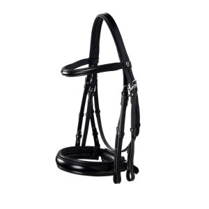 Leather dressage bridle without reins