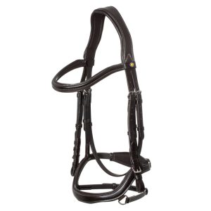 Anatomical bridle contrast stitching
