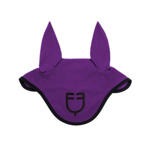 Black line edition fly veil in stretch material