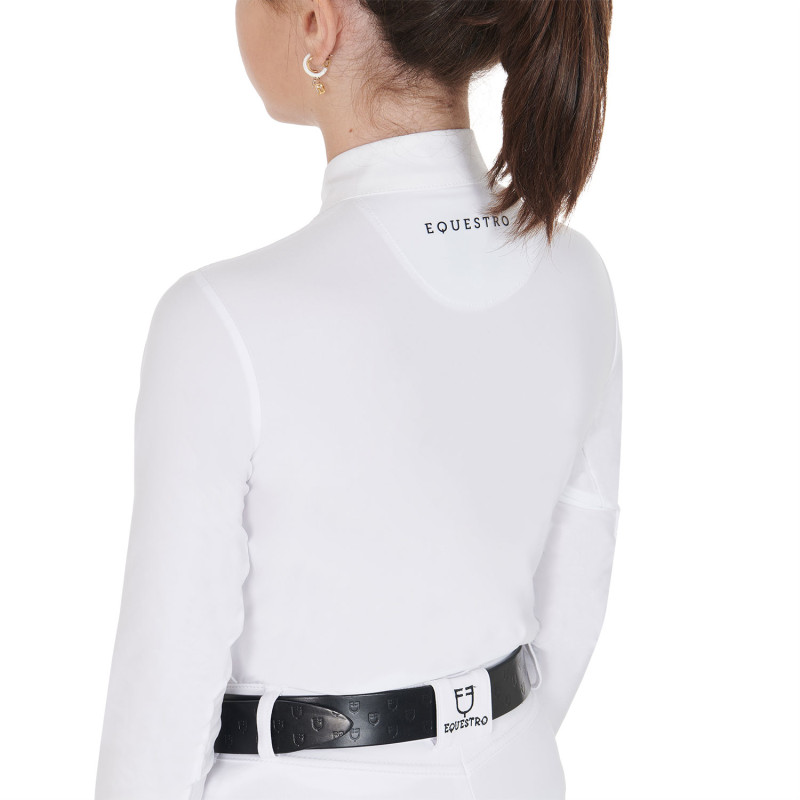 Girls' long-sleeved polo shirt 2