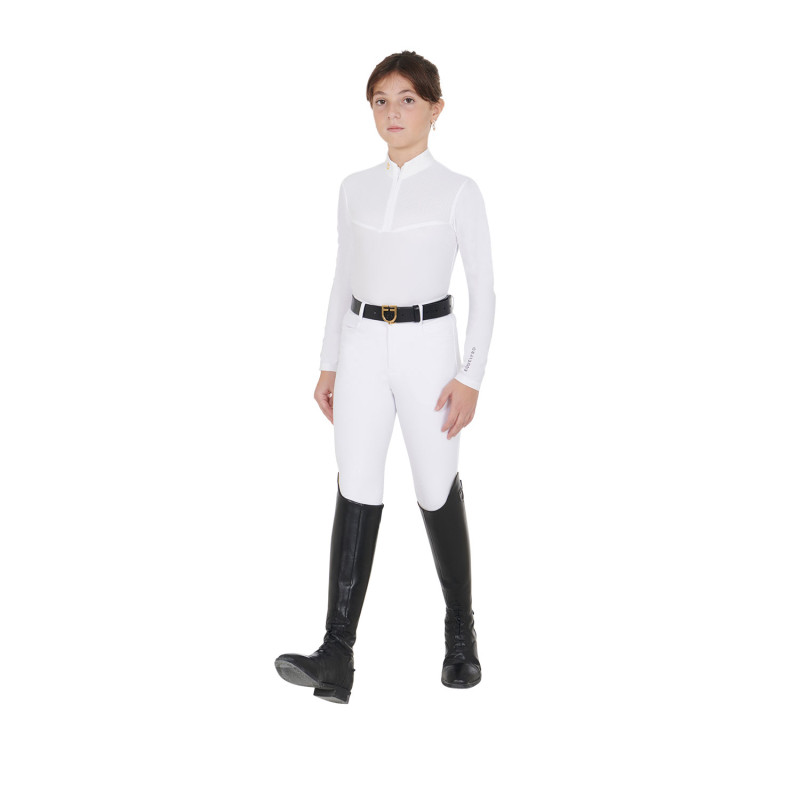 Girls' long-sleeved polo shirt 4