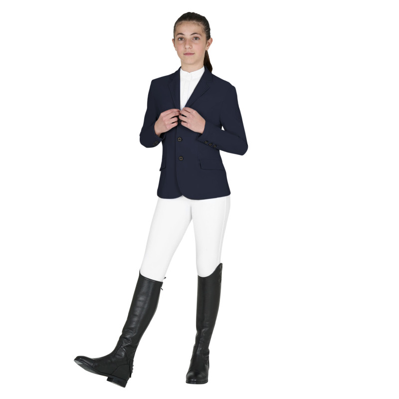 Kids' slim fit three button competition jacket 6