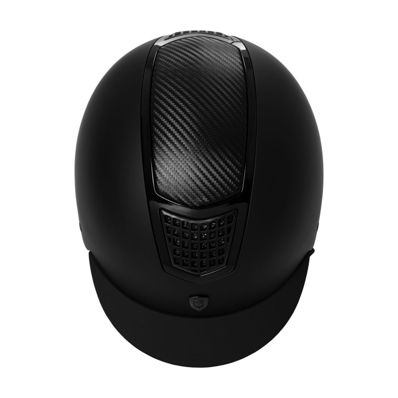 Unisex helmet carbon insert and shiny frame homologation EN 1384-2023 3