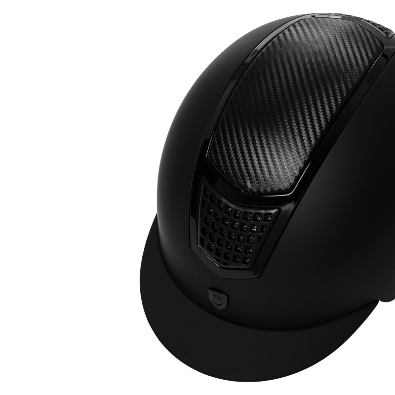 Unisex helmet carbon insert and shiny frame homologation EN 1384-2023 4
