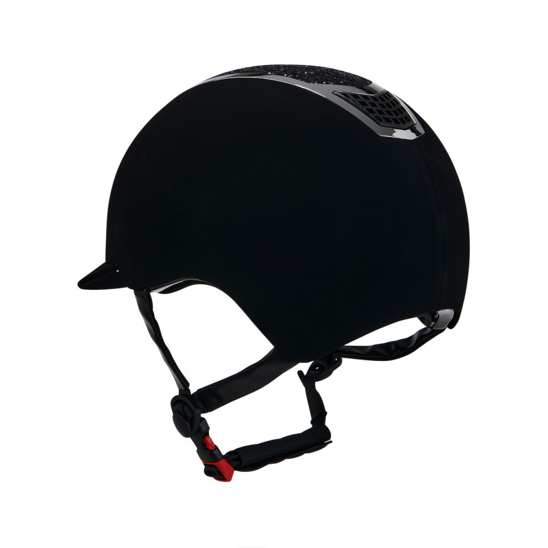 Ultra-light velvet helmet with rhinestones 2