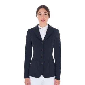 Women's competition jacket with contrasting embroidered logo