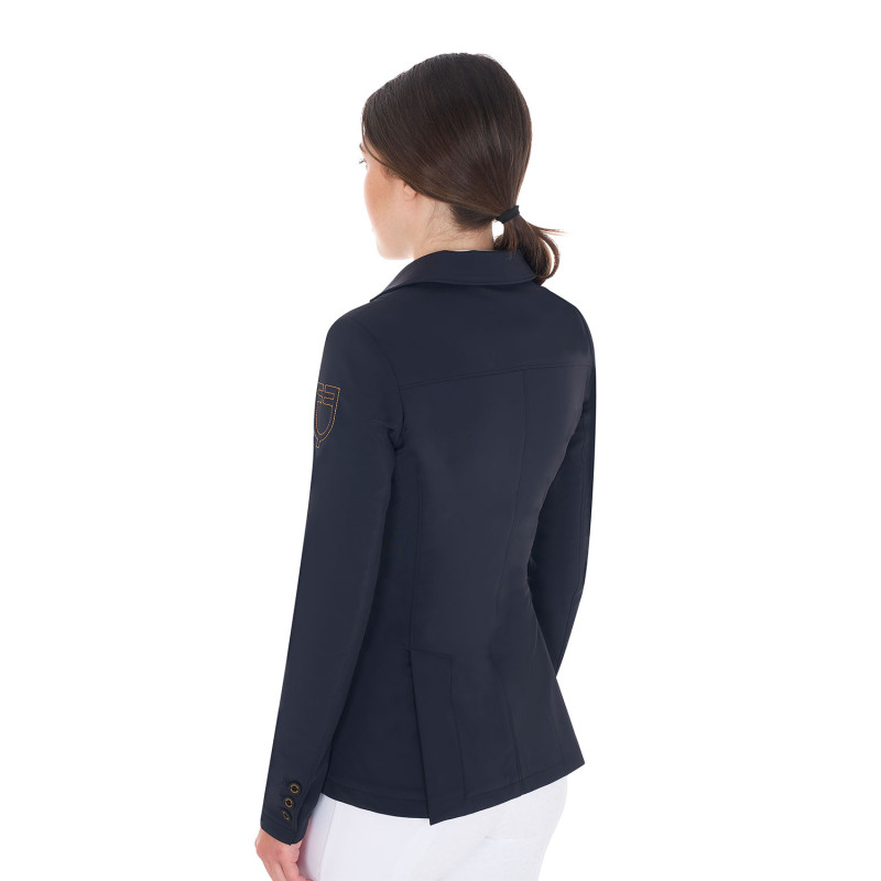 Women's competition jacket with contrasting embroidered logo 2