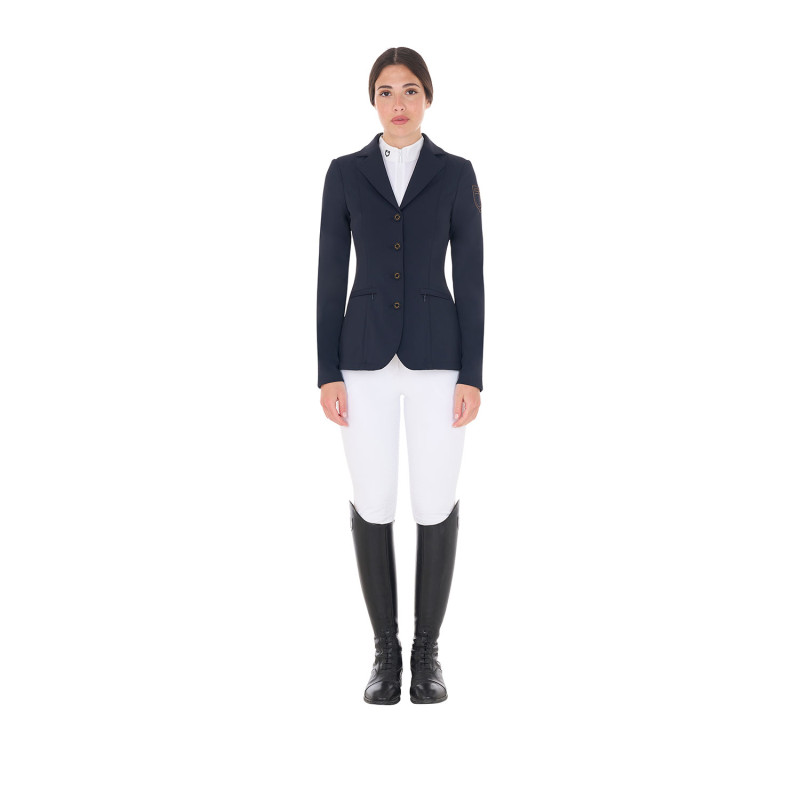 Women's competition jacket with contrasting embroidered logo 5