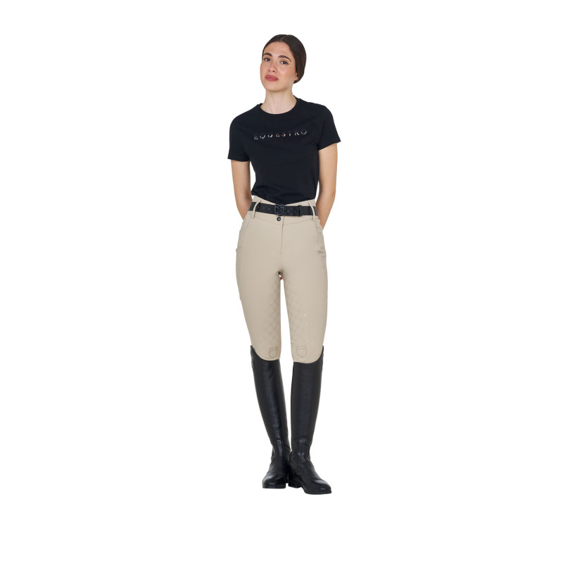 Women's high-waisted monogram breeches 8