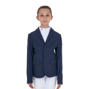 Kids' unisex three-button competition jacket Equestro X FISE