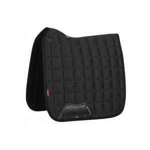 LEMIEUX CARBON MESH AIR SQUARE DRESSAGE SADDLE PAD BLACK LARGE