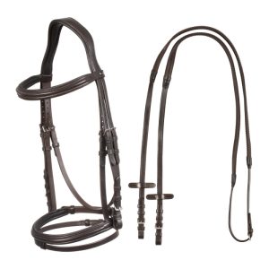 Square Raised Bridle Leather-Sioux